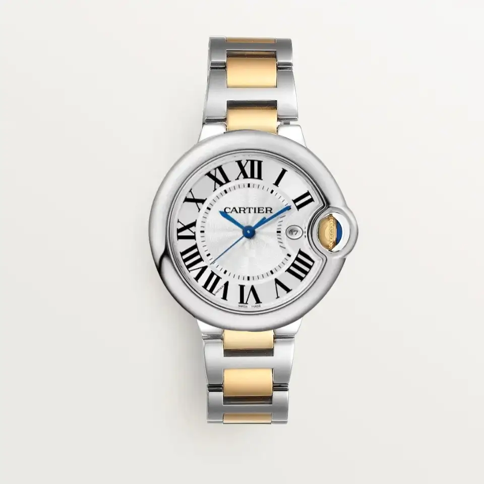 Montre Ballon Bleu Argenté / Doré DATE